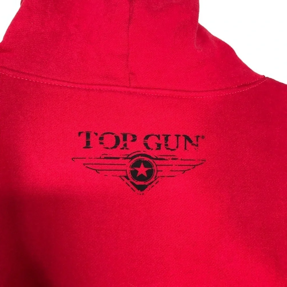 Top Gun ‘An American Icon’ Tomcat By’s Red Pull Over Hoodie SZ M.